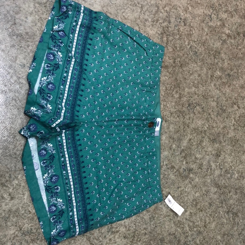 Old Navy Blue Floral Shorts